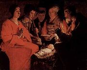 Georges de La Tour The Adoration of the Shepherds oil painting reproduction